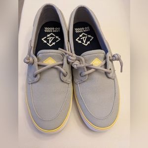 Sperry light blue boat shoes
